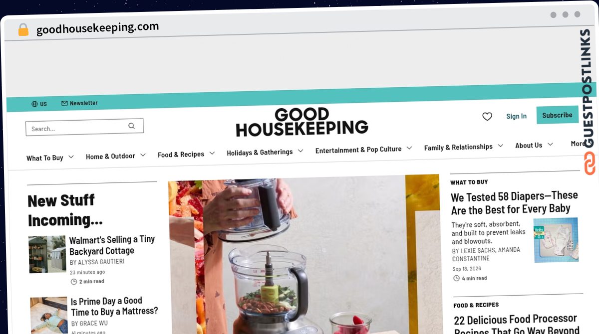 Publish Guest Post on goodhousekeeping.com