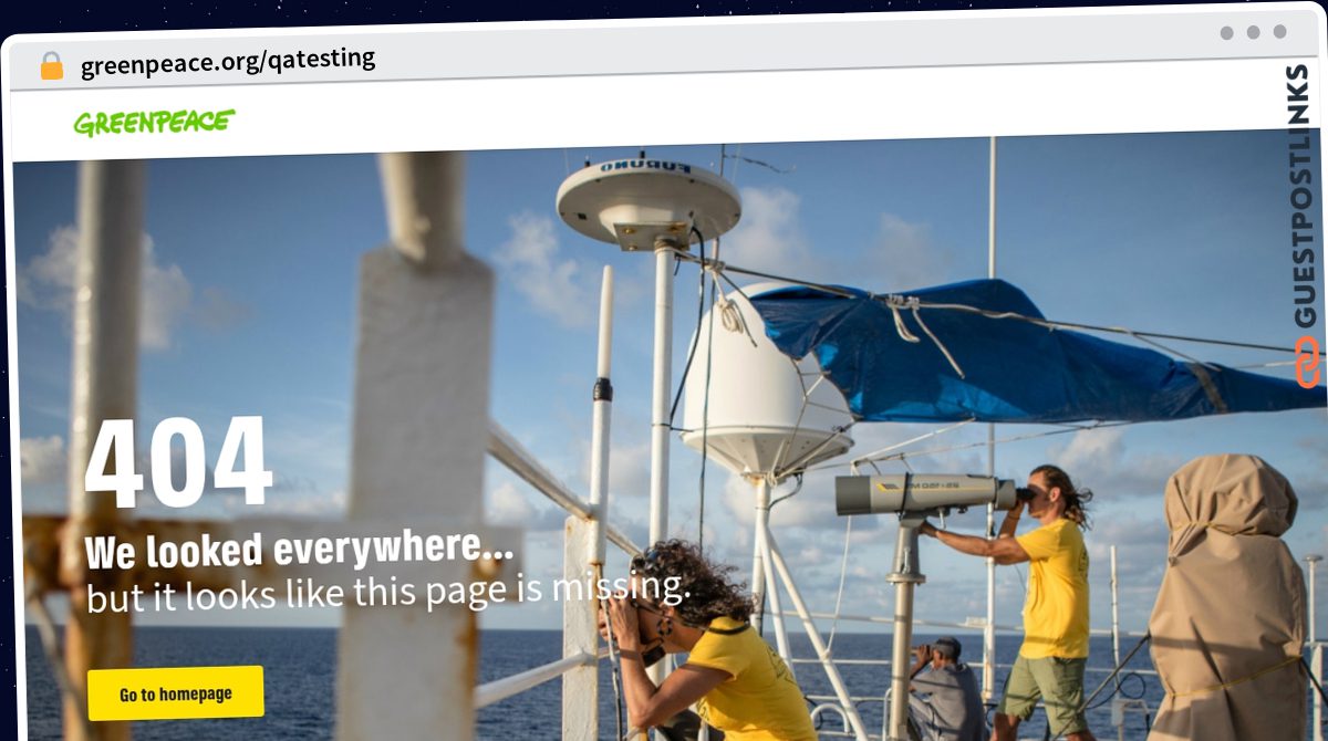 Publish Guest Post on greenpeace.org/qatesting
