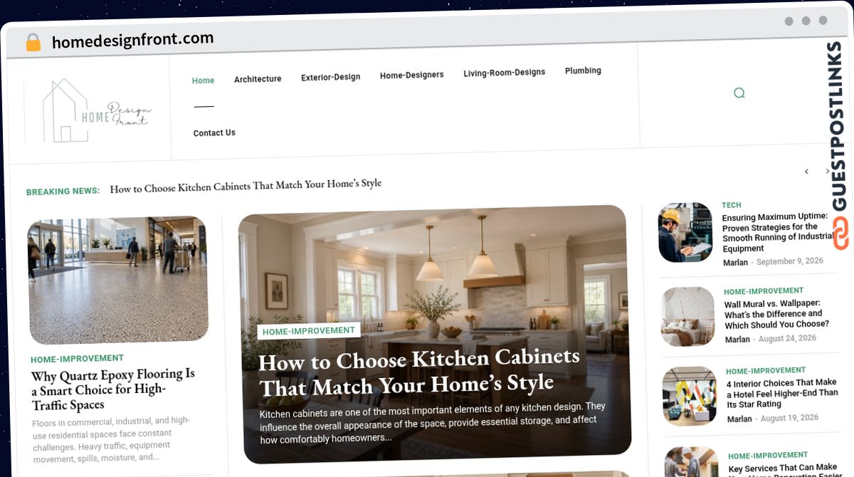 Publish Guest Post on homedesignfront.com