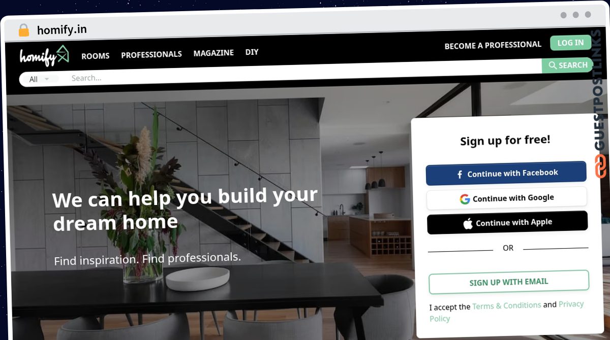 Publish Guest Post on homify.in