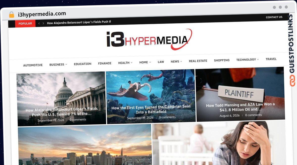 Publish Guest Post on i3hypermedia.com