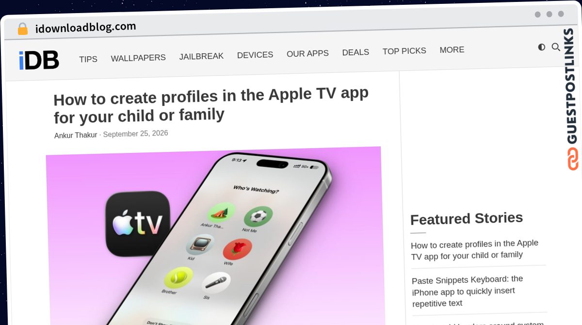 Publish Guest Post on idownloadblog.com