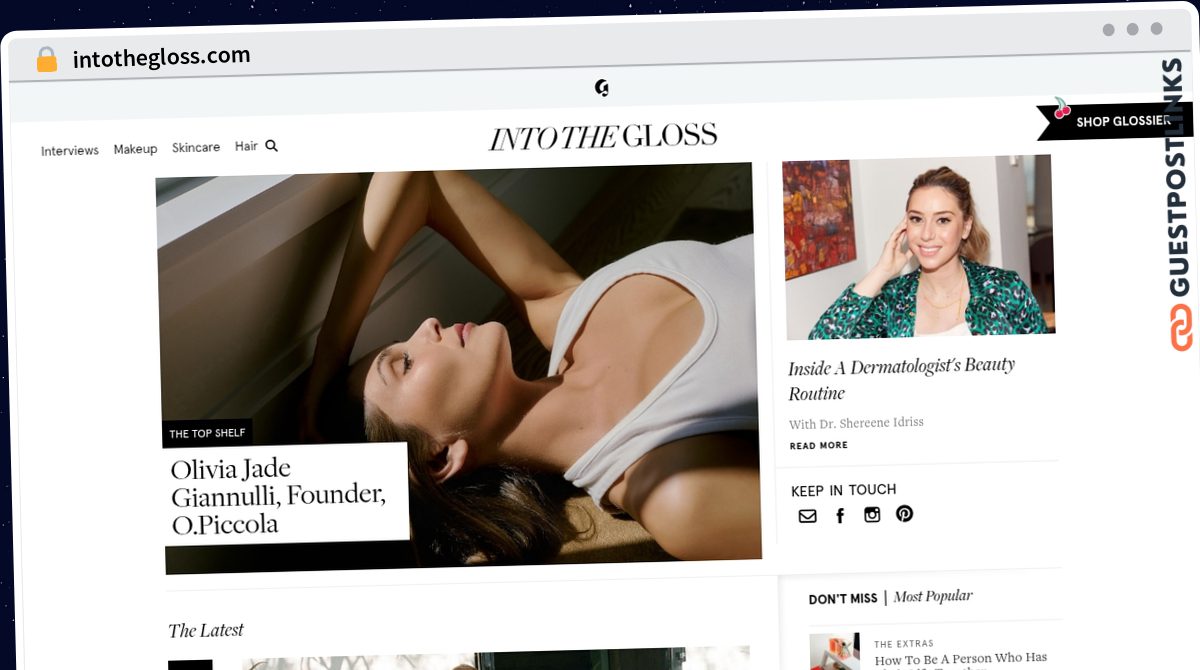 Publish Guest Post on intothegloss.com