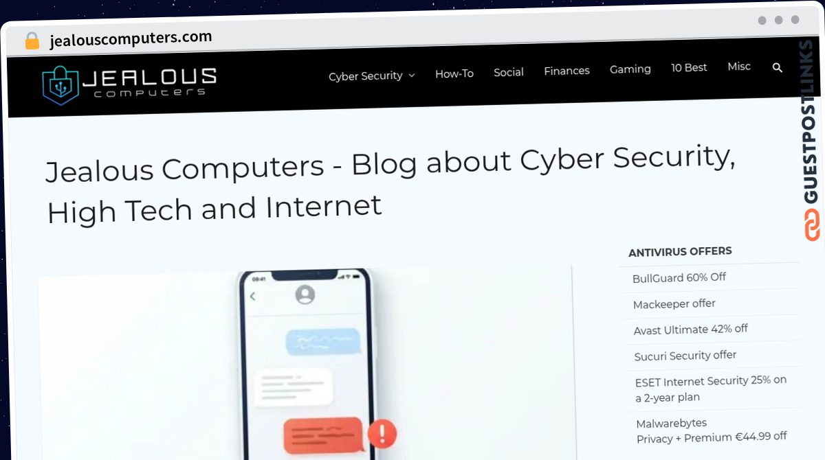 Publish Guest Post on jealouscomputers.com