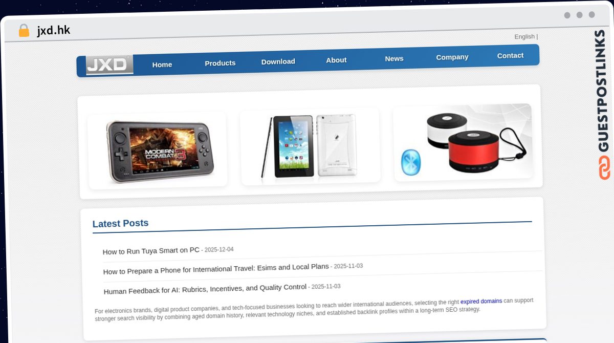 Publish Guest Post on jxd.hk