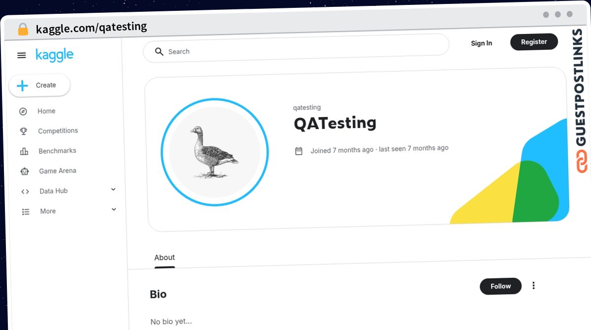 Publish Guest Post on kaggle.com/qatesting