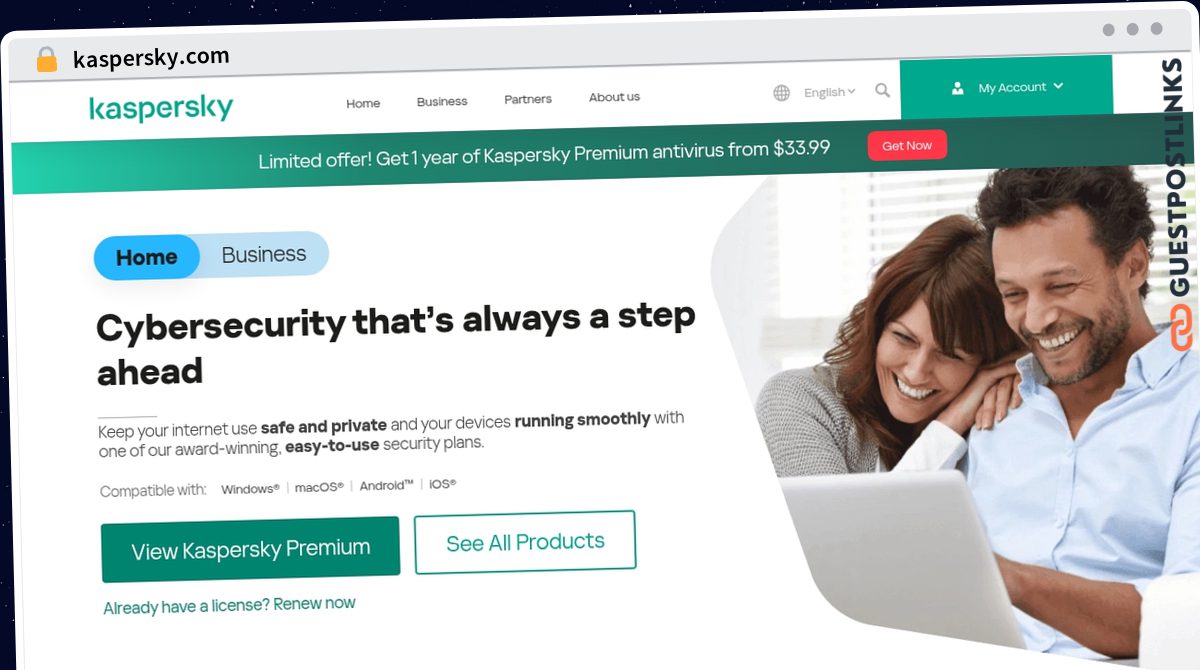 Publish Guest Post on kaspersky.com