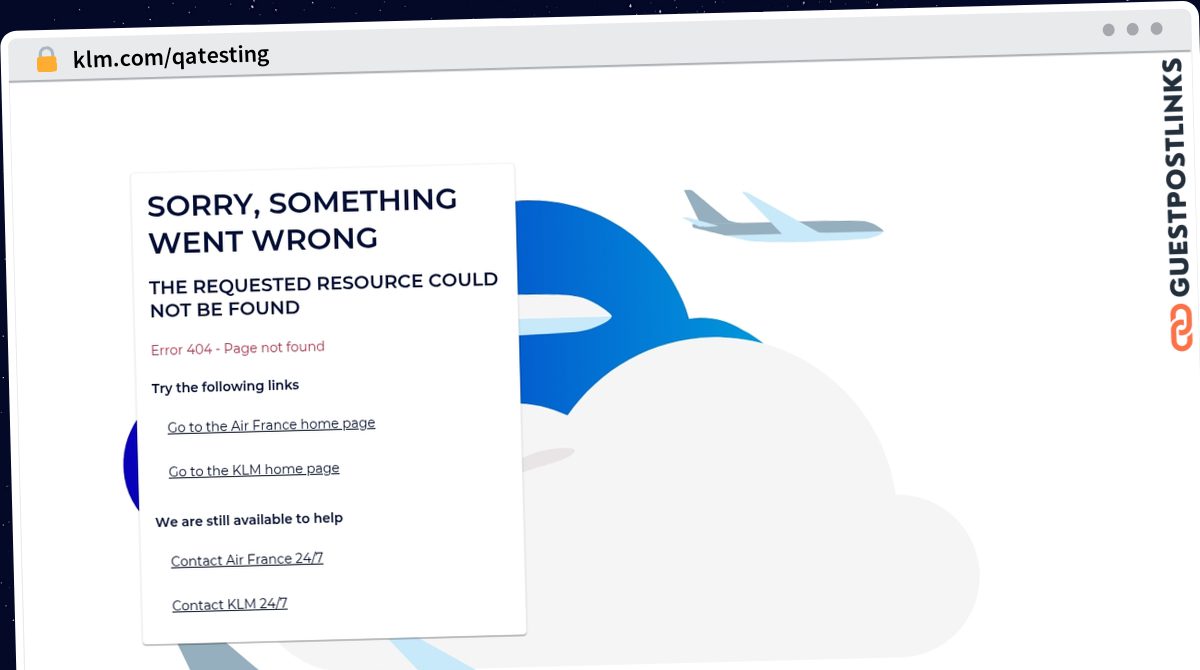 Publish Guest Post on klm.com/qatesting
