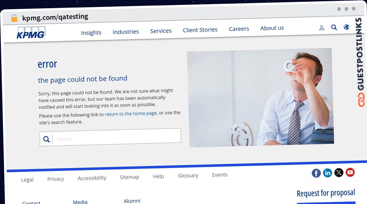 Publish Guest Post on kpmg.com/qatesting