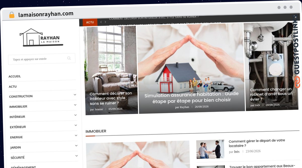 Publish Guest Post on lamaisonrayhan.com