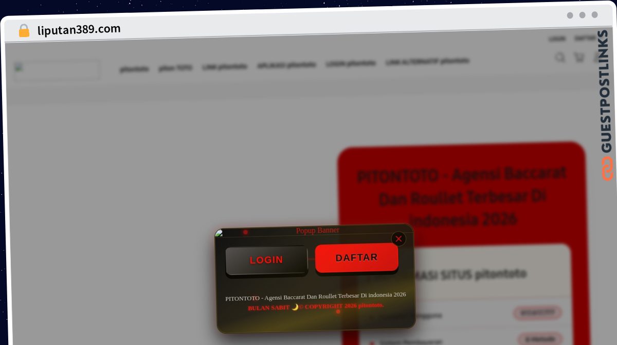 Publish Guest Post on liputan389.com