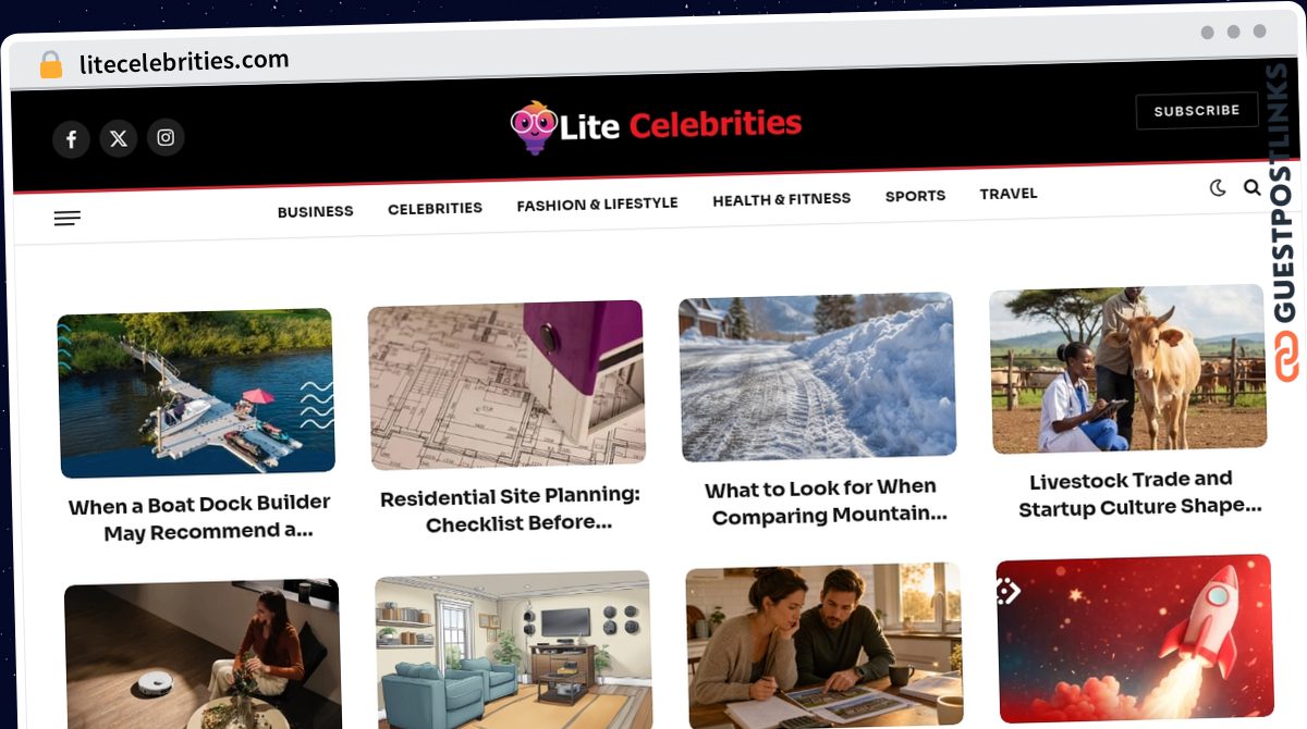 Publish Guest Post on litecelebrities.com