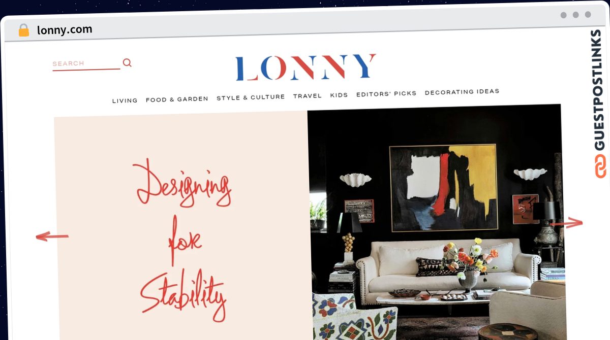 Publish Guest Post on lonny.com