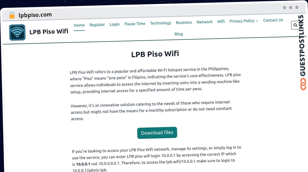 Publish Guest Post on lpbpiso.com