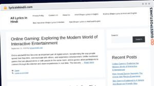 Publish Guest Post on lyricsinhindii.com