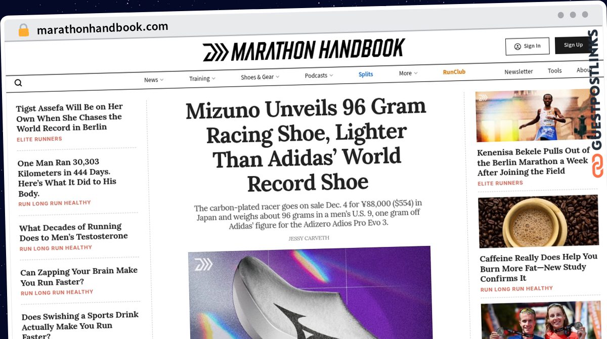 Publish Guest Post on marathonhandbook.com