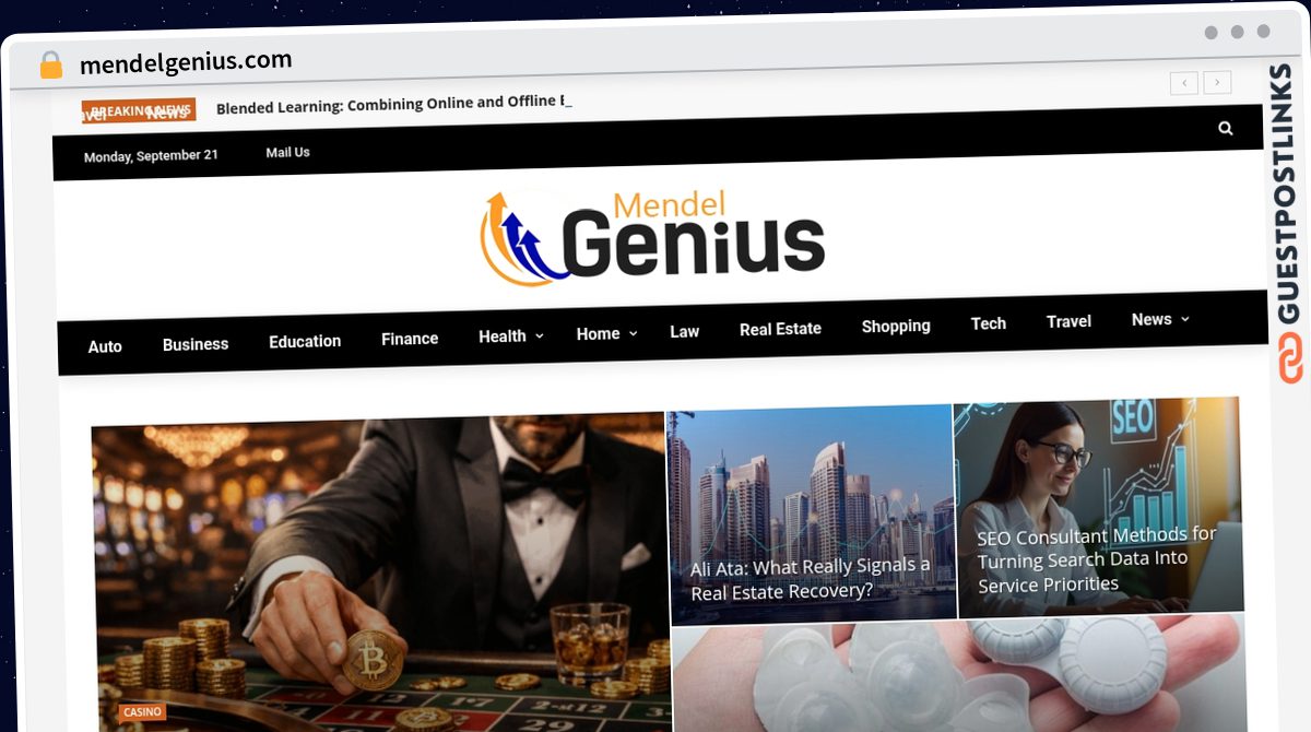 Publish Guest Post on mendelgenius.com