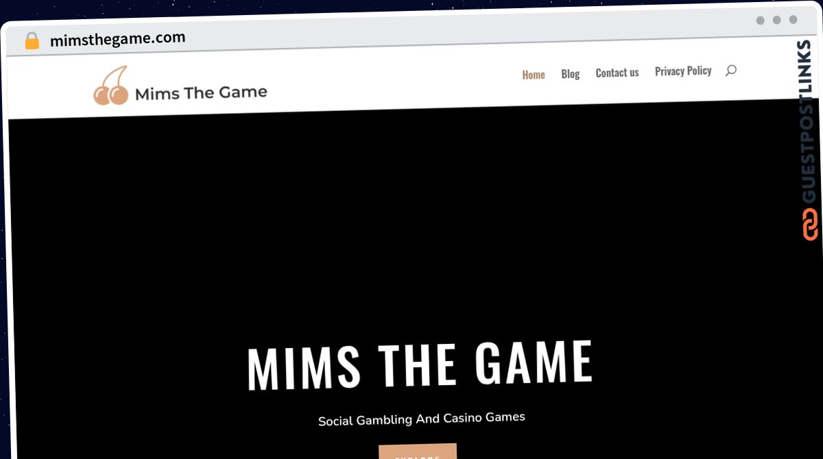 Publish Guest Post on mimsthegame.com