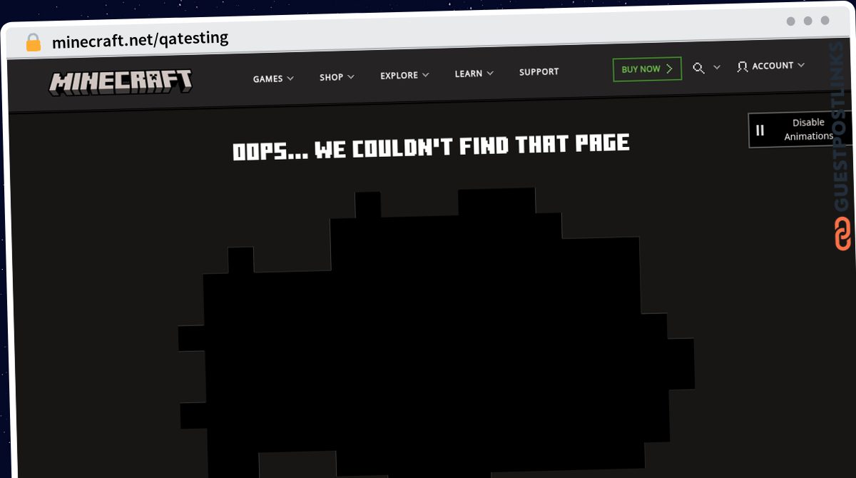 Publish Guest Post on minecraft.net/qatesting