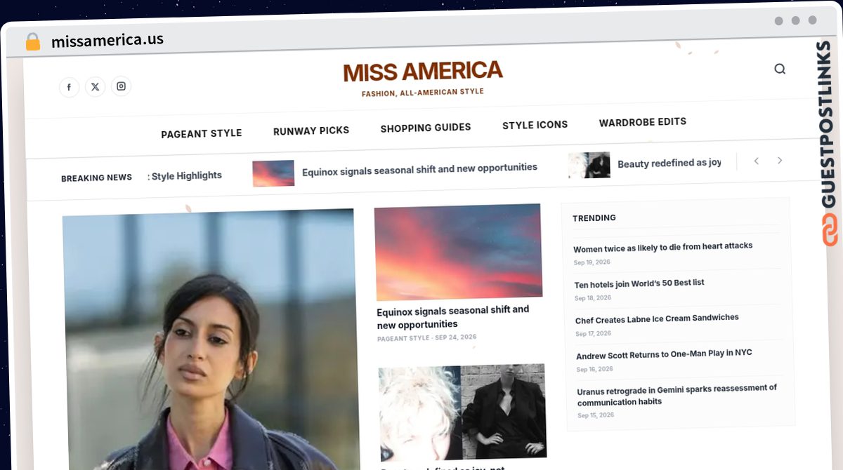 Publish Guest Post on missamerica.us