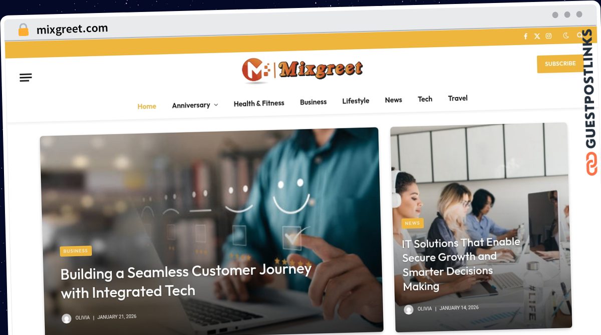 Publish Guest Post on mixgreet.com