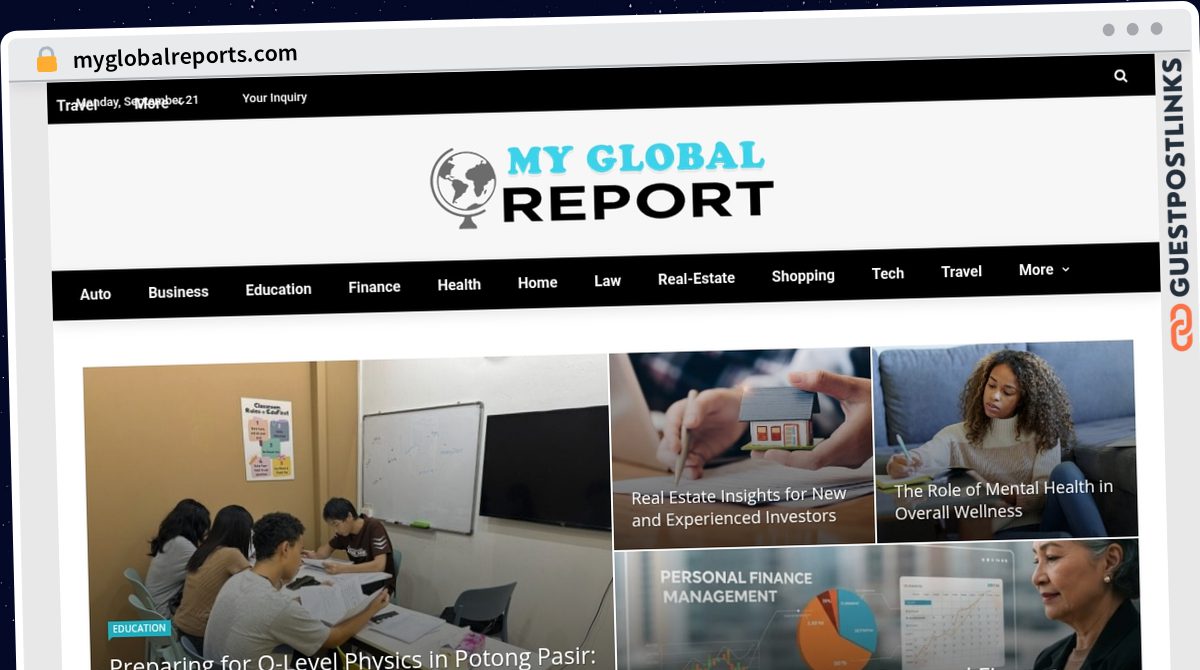 Publish Guest Post on myglobalreports.com