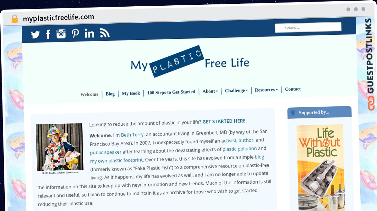 Publish Guest Post on myplasticfreelife.com