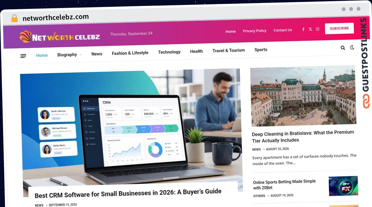 Publish Guest Post on networthcelebz.com