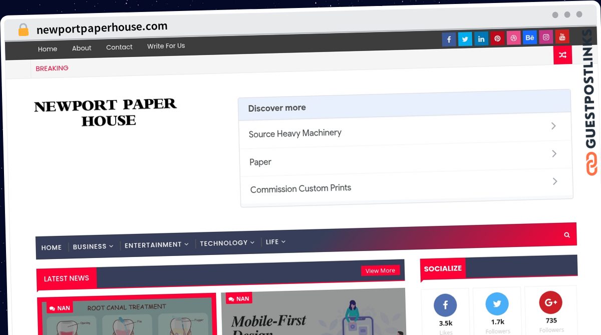 Publish Guest Post on newportpaperhouse.com