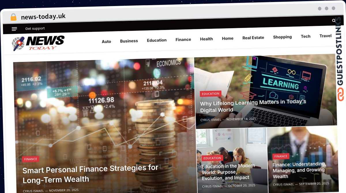 Publish Guest Post on news-today.uk