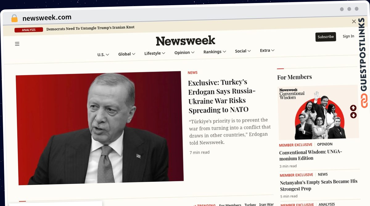 Publish Guest Post on newsweek.com