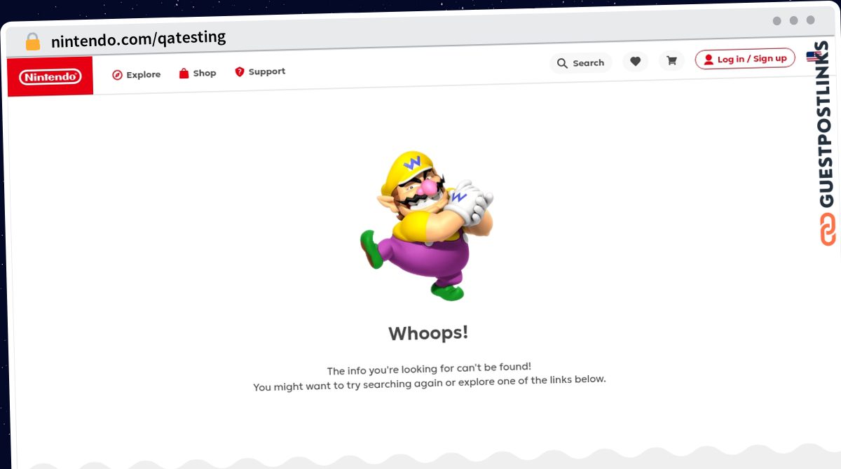 Publish Guest Post on nintendo.com/qatesting