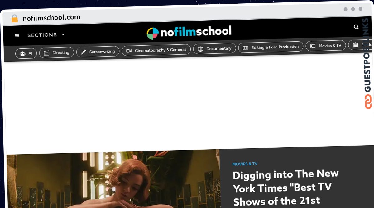 Publish Guest Post on nofilmschool.com