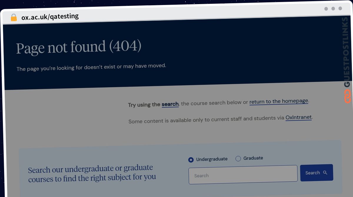 Publish Guest Post on ox.ac.uk/qatesting