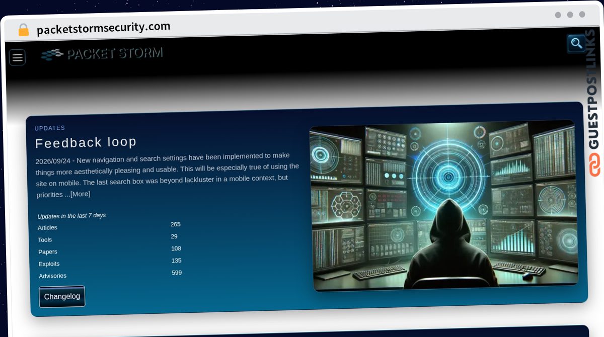 Publish Guest Post on packetstormsecurity.com