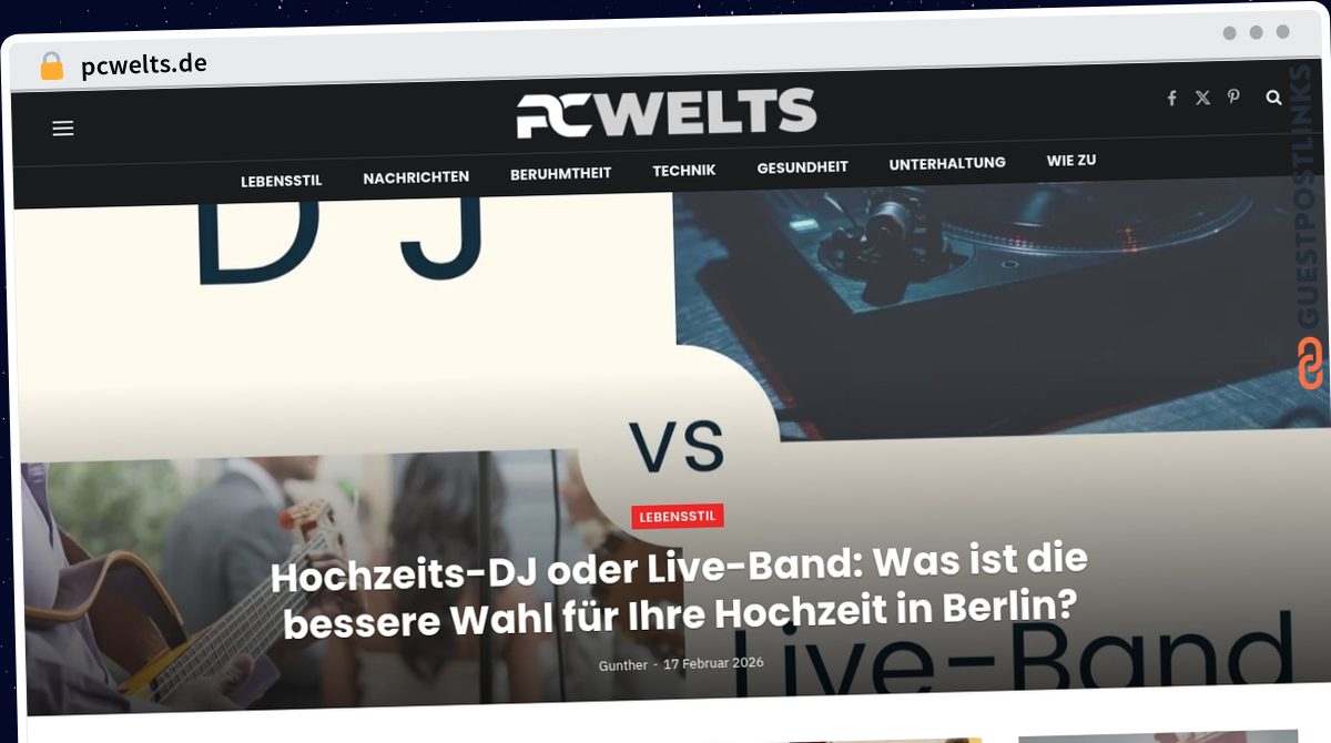 Publish Guest Post on pcwelts.de