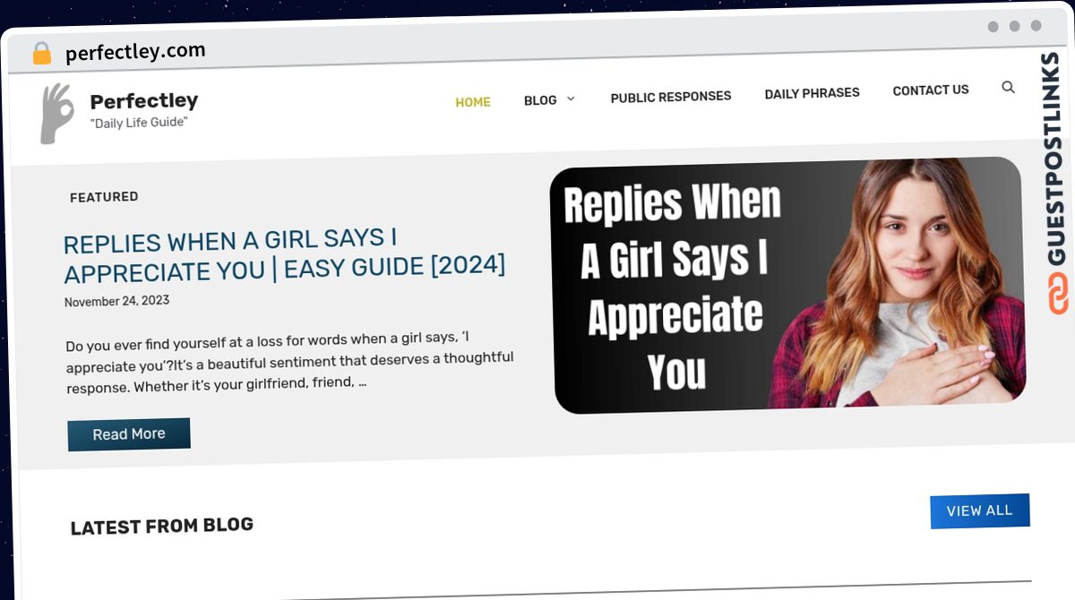 Publish Guest Post on perfectley.com