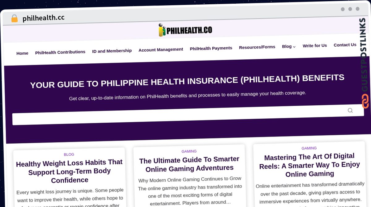 Publish Guest Post on philhealth.cc