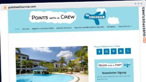 Publish Guest Post on pointswithacrew.com
