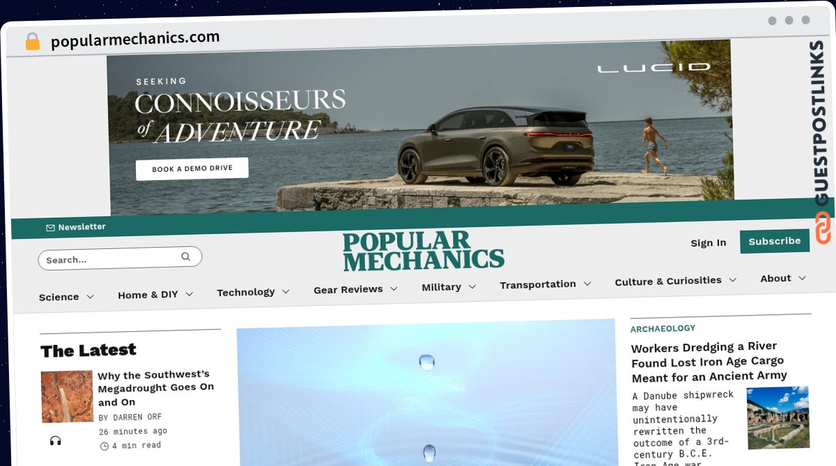 Publish Guest Post on popularmechanics.com