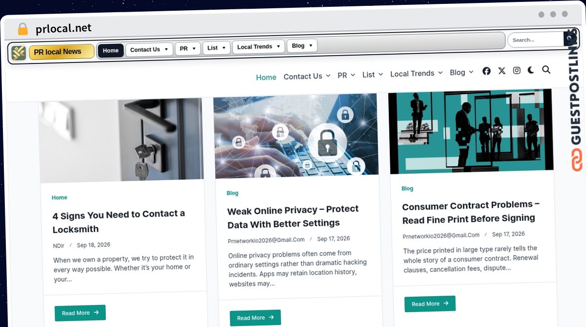 Publish Guest Post on prlocal.net