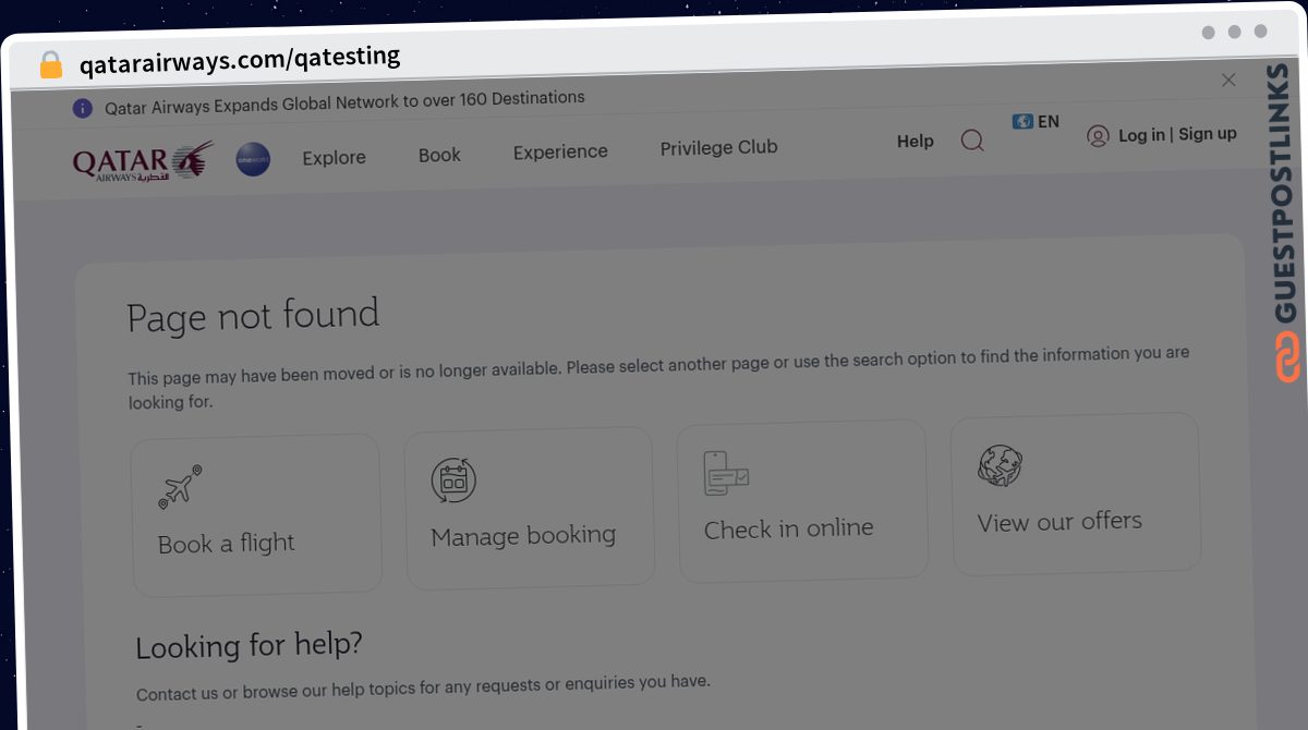 Publish Guest Post on qatarairways.com/qatesting