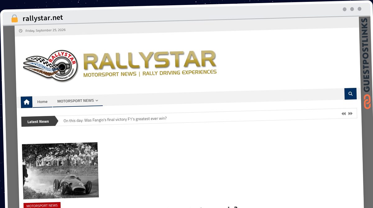 Publish Guest Post on rallystar.net