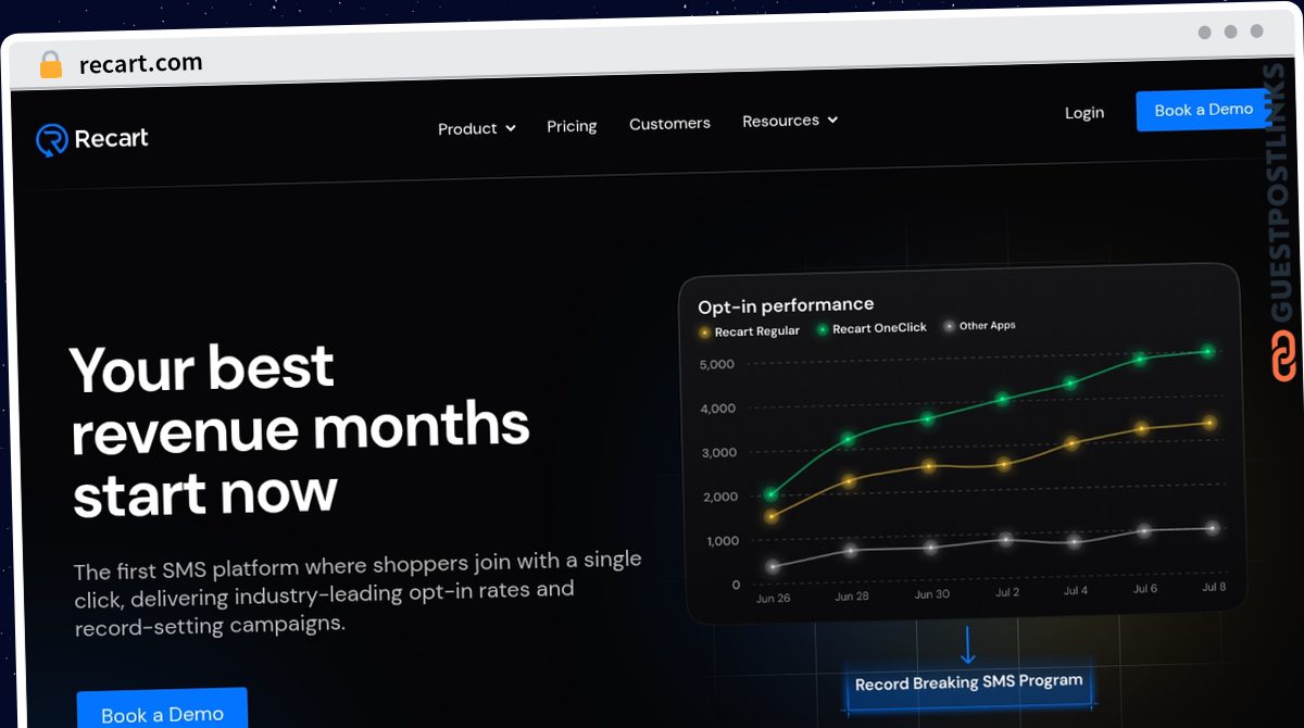 Publish Guest Post on recart.com