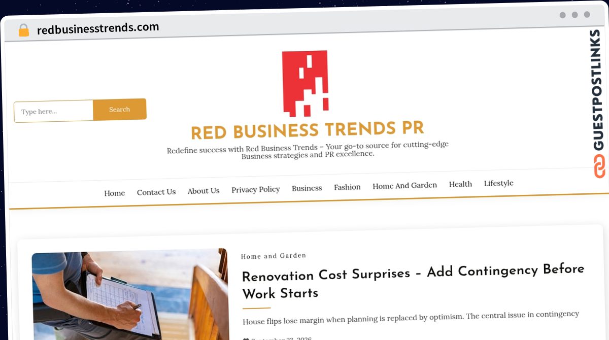 Publish Guest Post on redbusinesstrends.com