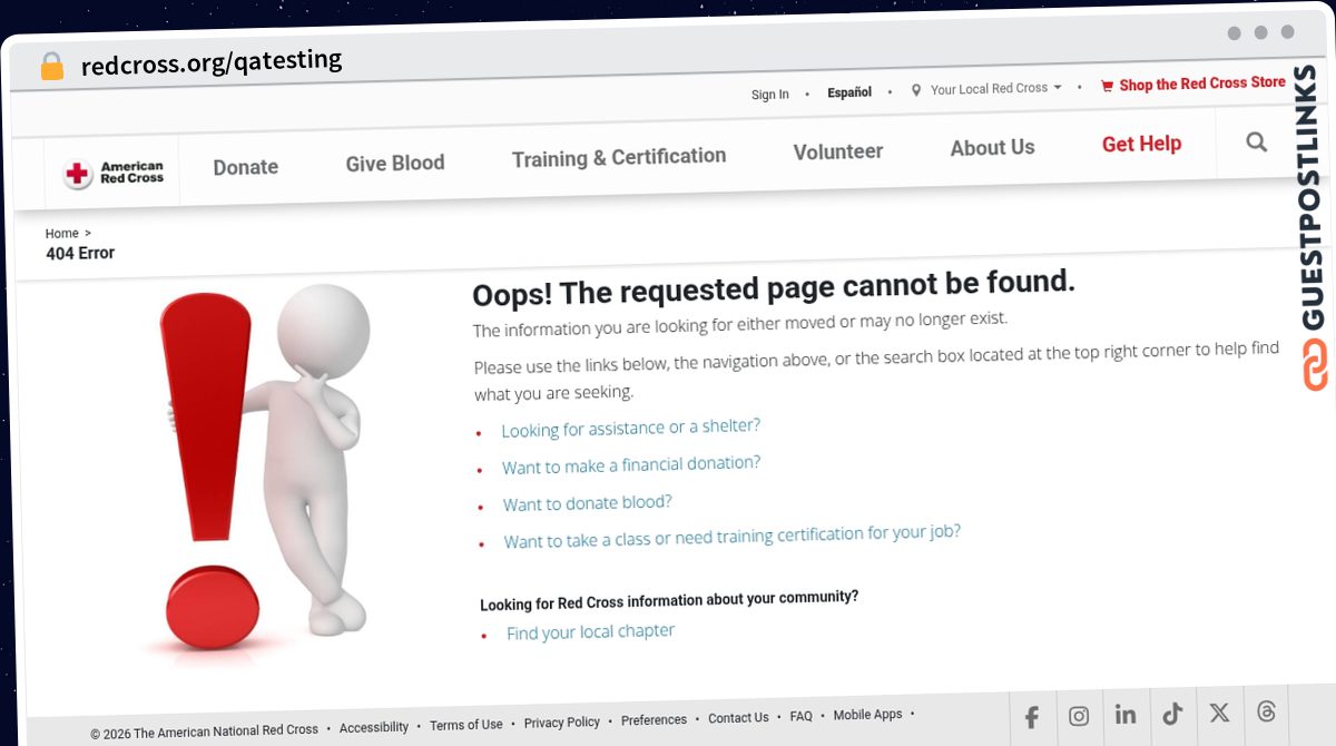 Publish Guest Post on redcross.org/qatesting