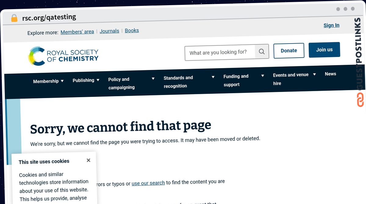 Publish Guest Post on rsc.org/qatesting