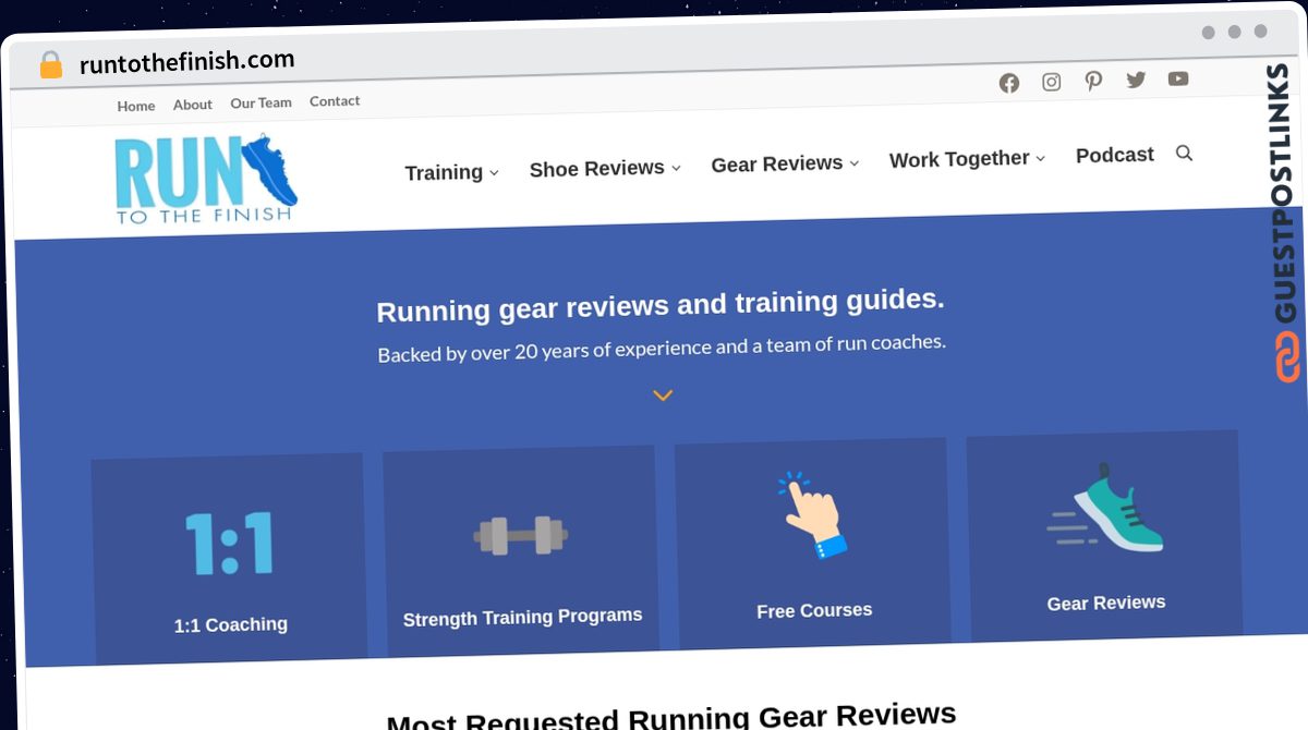 Publish Guest Post on runtothefinish.com