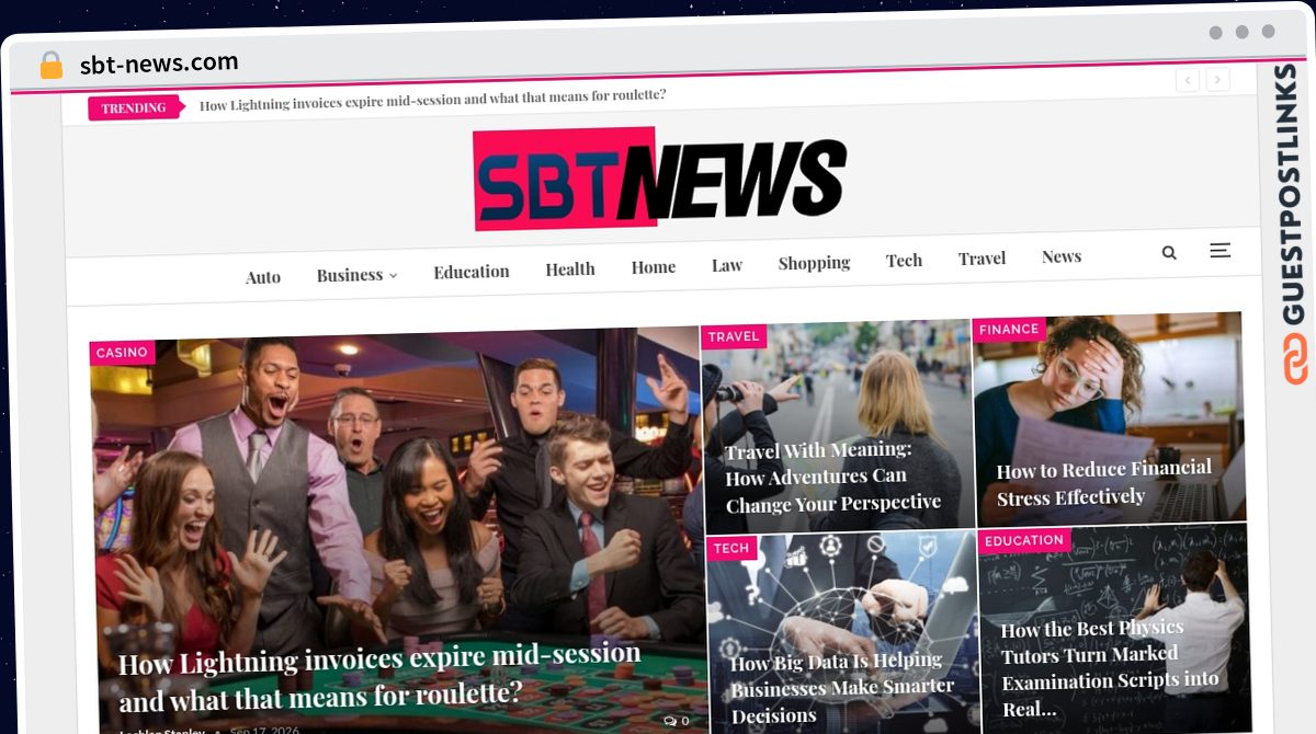 Publish Guest Post on sbt-news.com