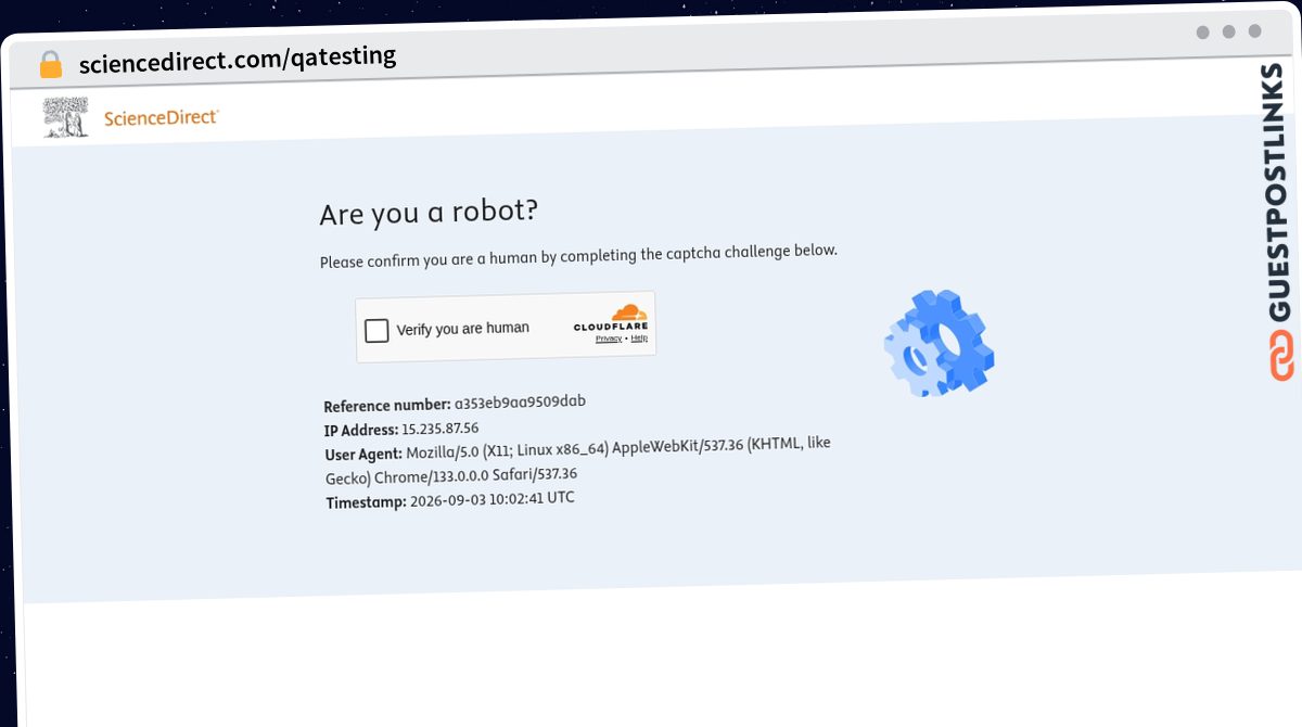 Publish Guest Post on sciencedirect.com/qatesting